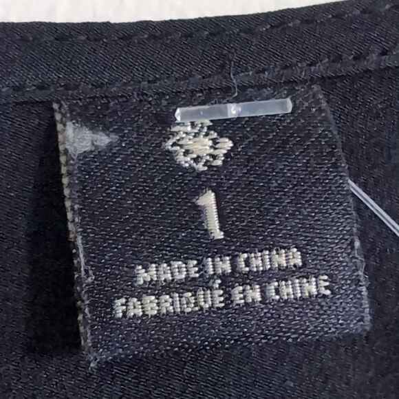 Maison Scotch black 100% silk elegant mini tux shift dress size s or xs - Picture 8 of 14